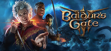 Cabeçalho oficial Steam de Baldur's Gate 3
