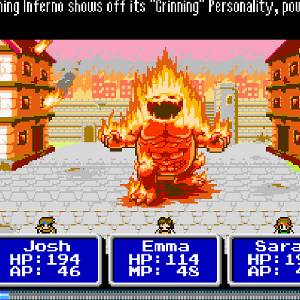 8-Bit Adventures 2 Beaming Inferno Boss