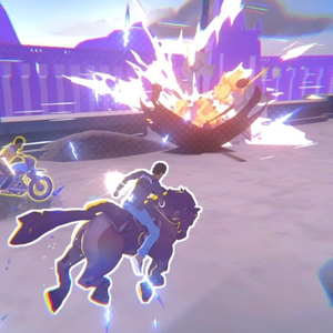 Aerial_Knight’s We Never Yield - Bike and Horse Race