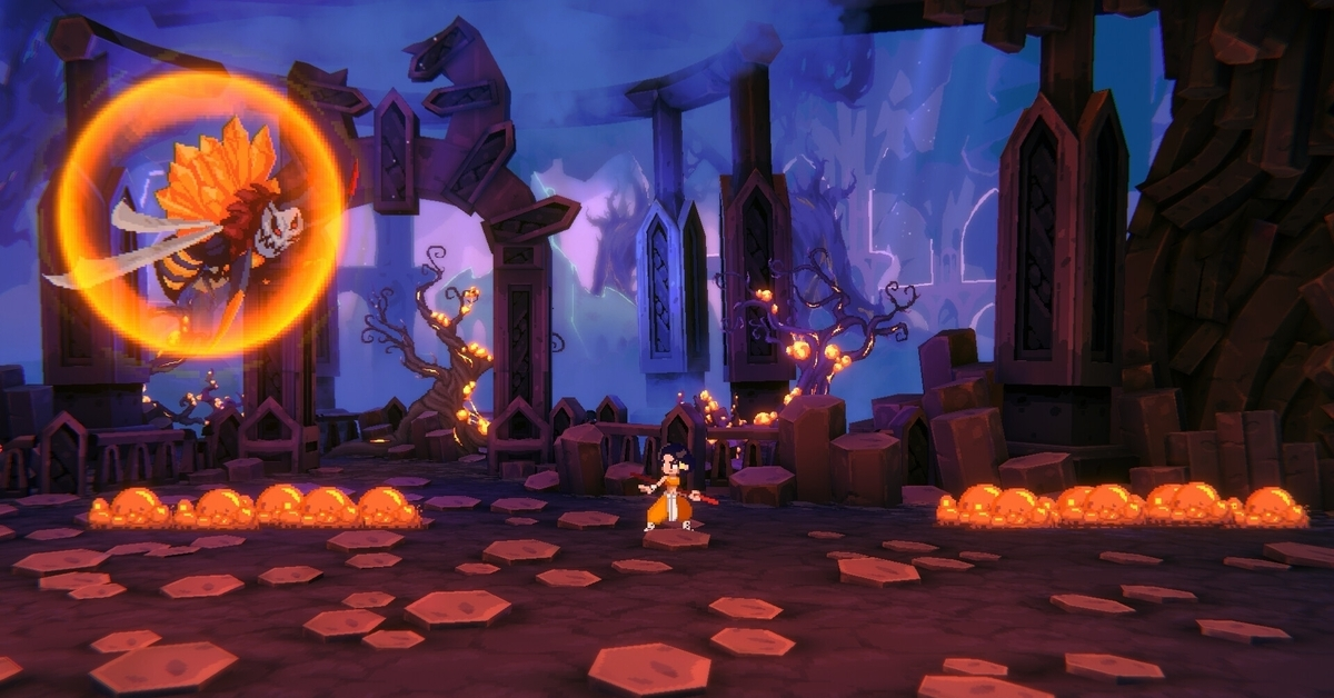 Boss encounters demand mastery of the staff's attack combos and defensive vaulting capabilities.