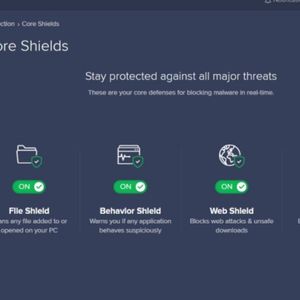 Avast Premium Security 2022 - Core Shields