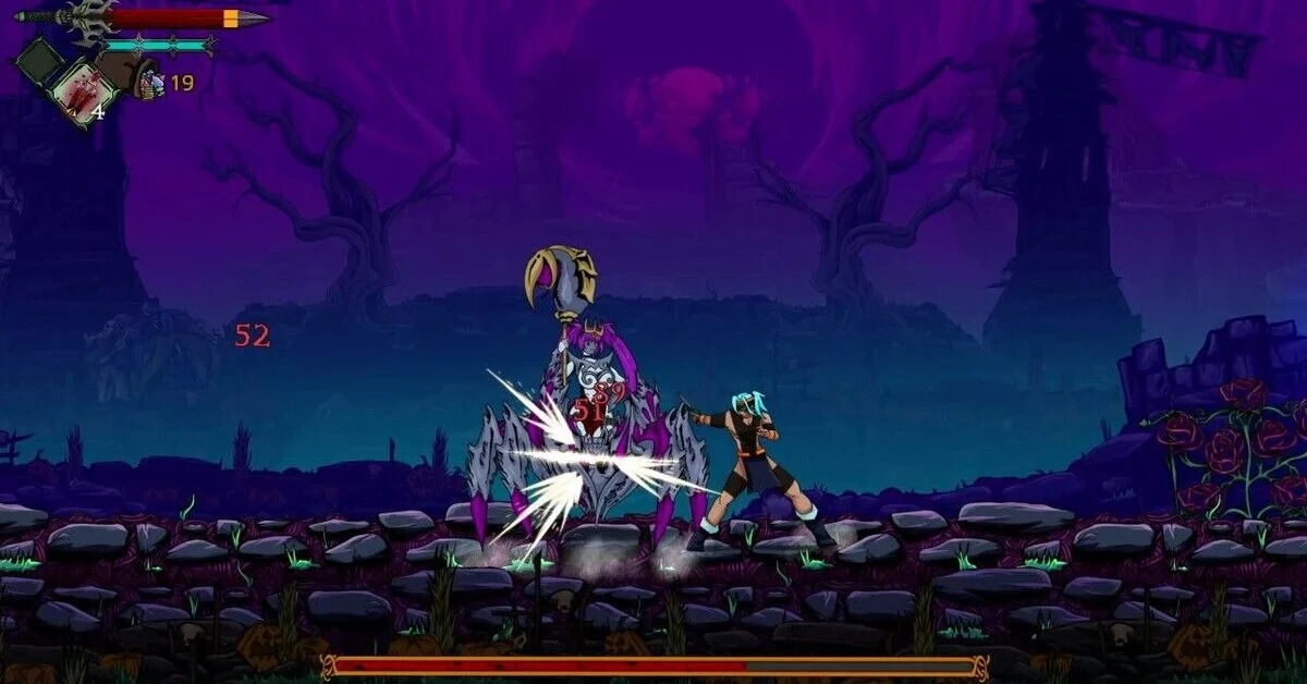 Combat relies heavily on acquiring and utilizing enemy abilities through the heart-devouring game mechanic.