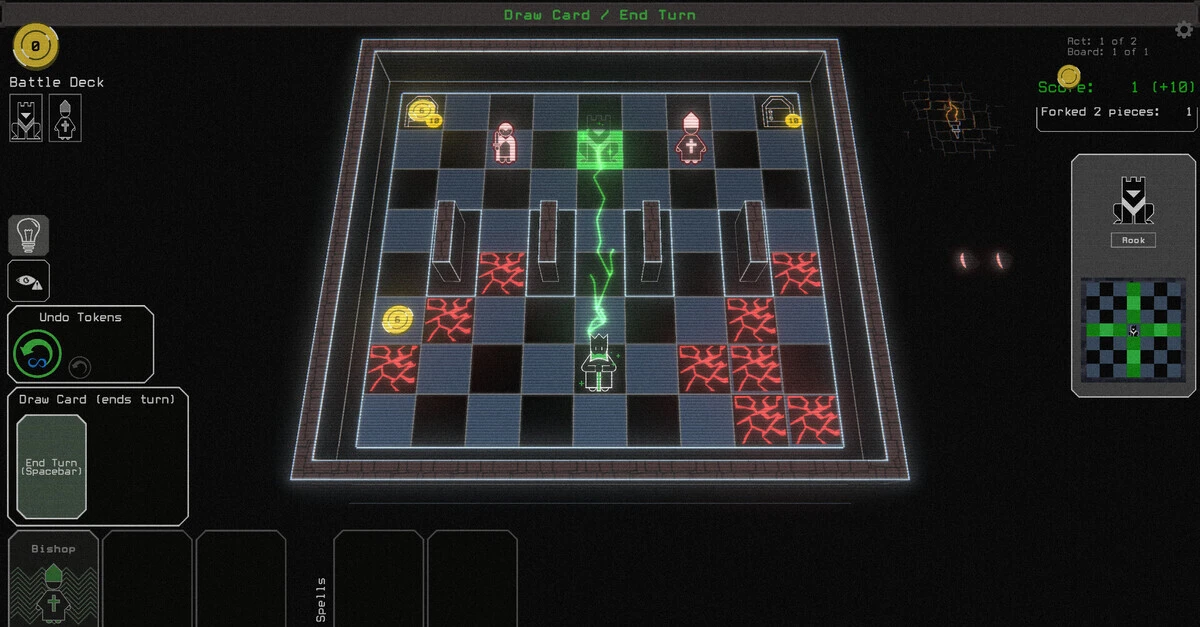 The game utilizes a grid-based movement system heavily inspired by traditional chess mechanics.