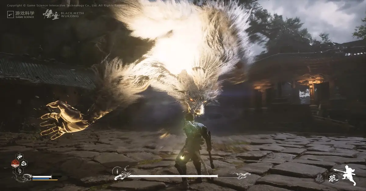 Black Myth Wukong boss battle scene gameplay screenshot