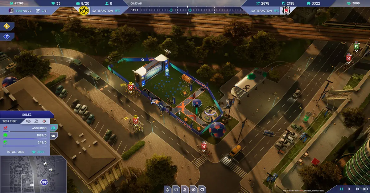 Copa City launch day football stadium tycoon management gameplay