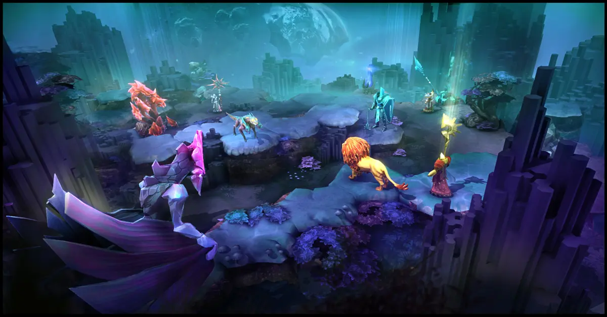 Chaos Reborn wizard dueling on a tactical hex grid.