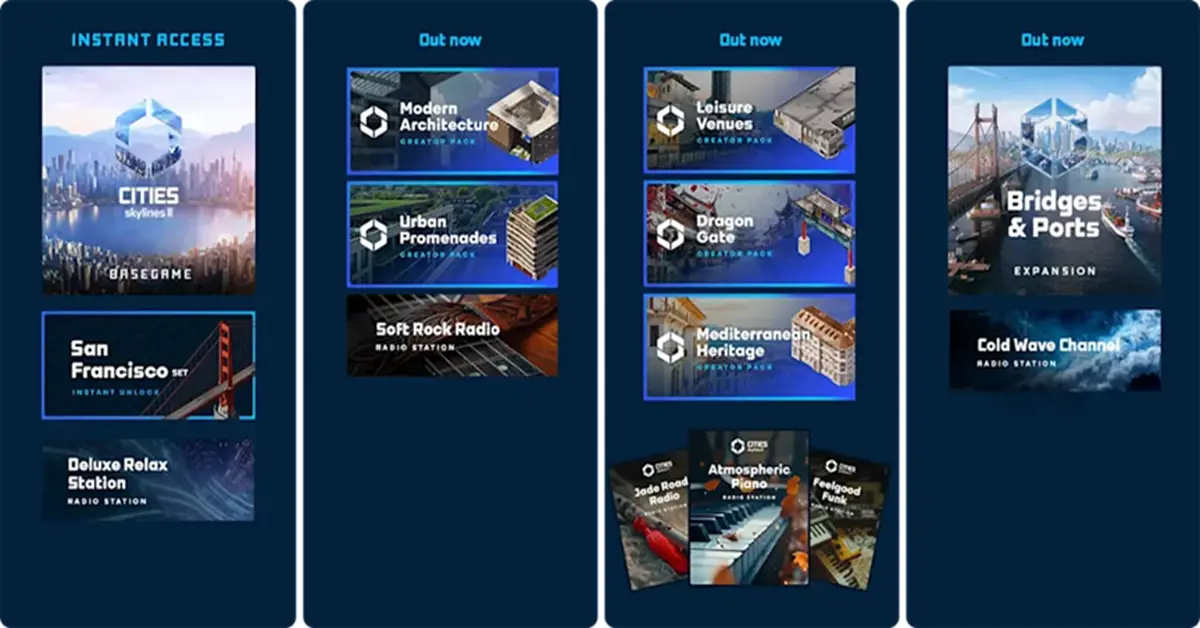 Comparing edition contents and DLC roadmaps for Cities: Skylines 2.