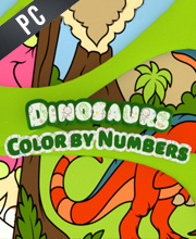 Color by Numbers Dinosaurs