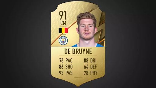 De Bruyne FIFA 22 rating