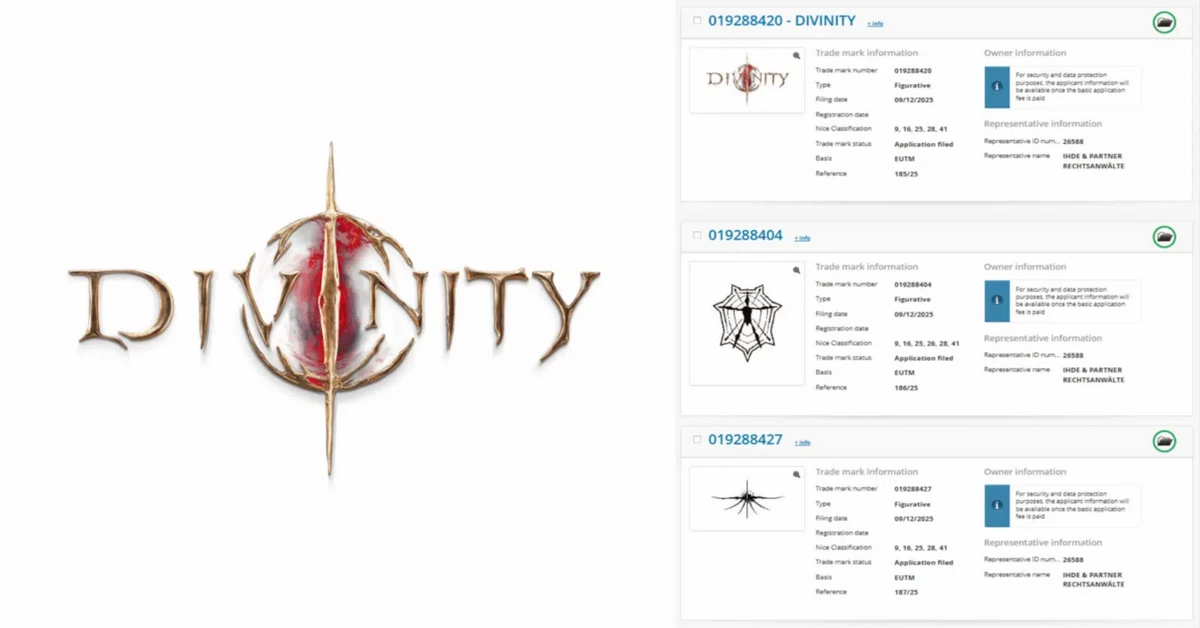 Recent Trademarks Spotted That Hint at New Divinity Game