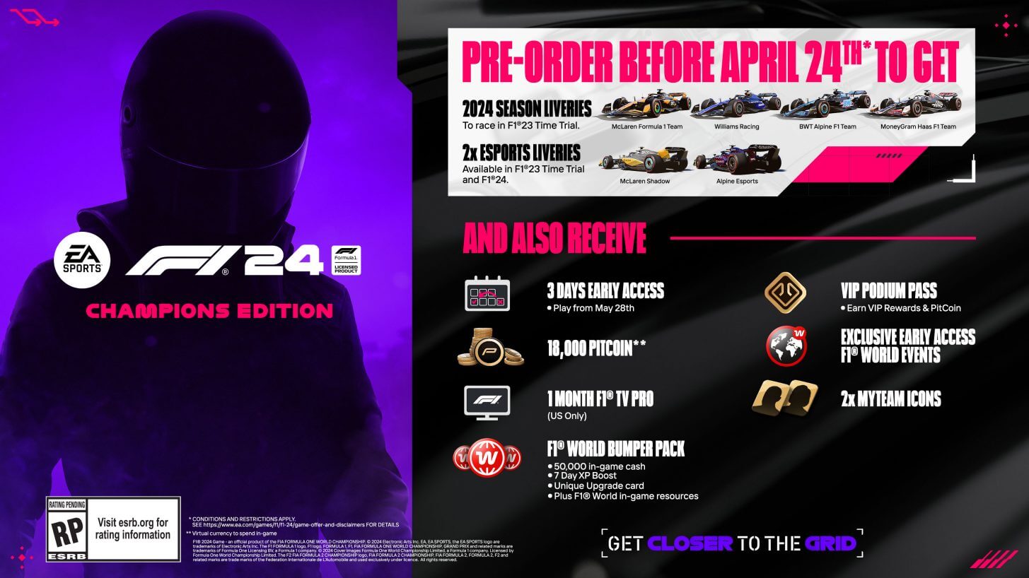 F1 24 Deluxe Edition Preorder Bonus