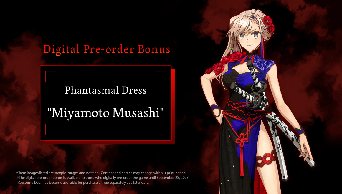 Fate/Samurai Remnant pre-order bonus Musashi