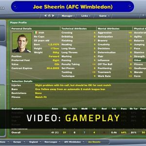 Football Manager 2005 Gameplay Video