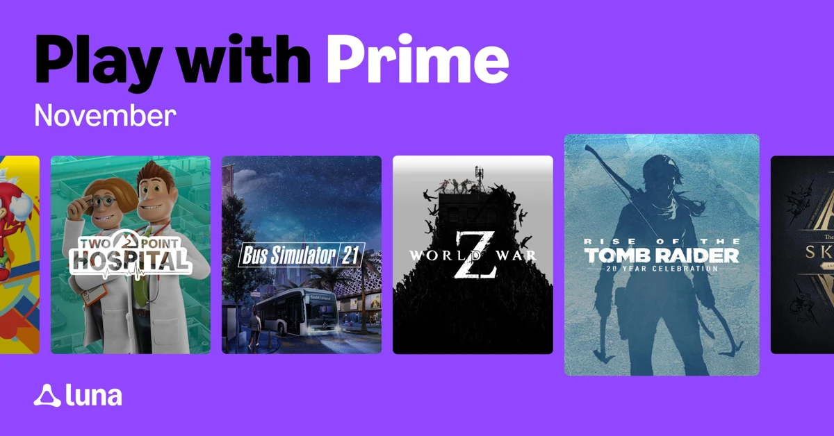 Play For Free with Prime November 2025