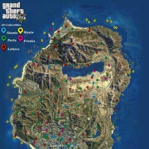GTA 5 Map All Collectibles