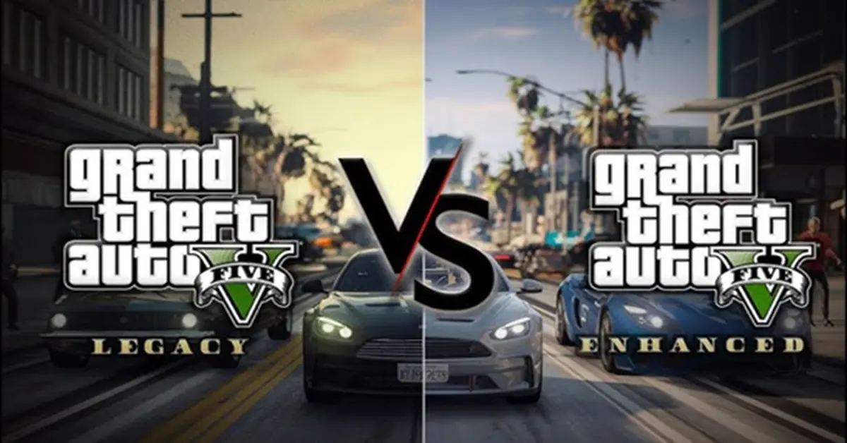 Grand Theft Auto V Enhanced Edition PC graphics comparison