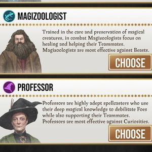 Harry Potter Wizards Unite - Select Profession