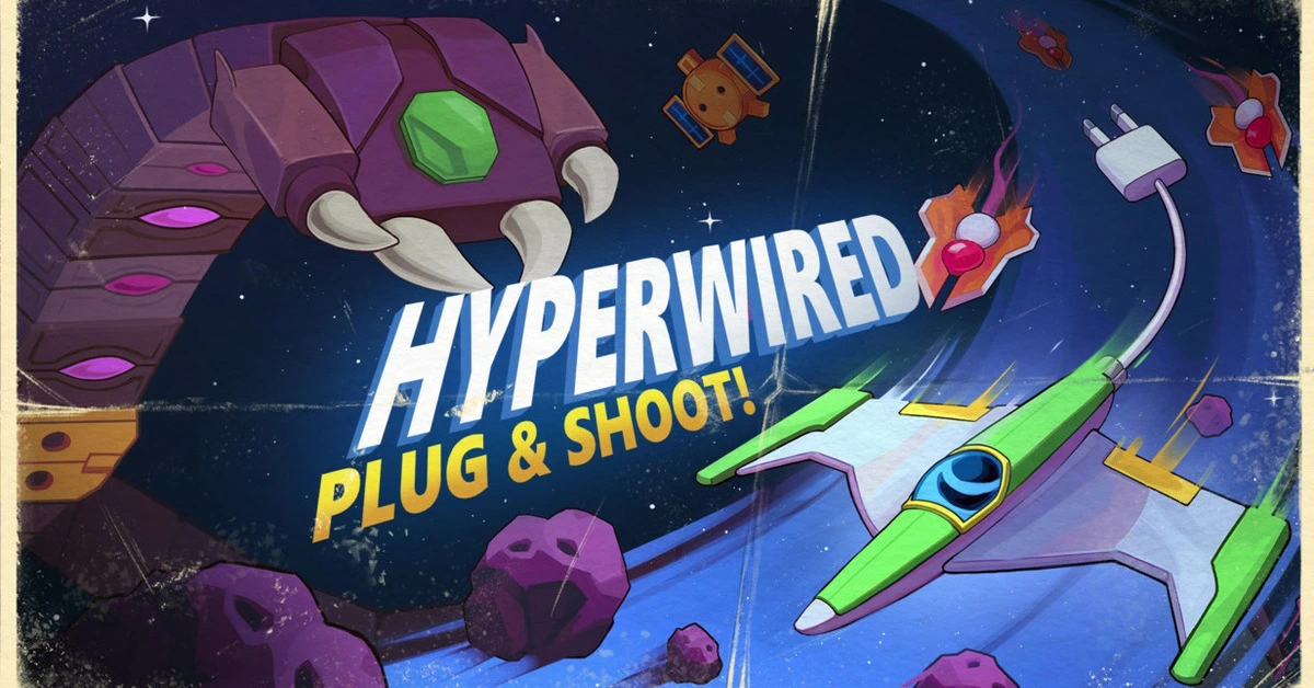 HYPERWIRED delivers a dense, retro-inspired aesthetic where managing your ship's tether is just as critical as shooting.