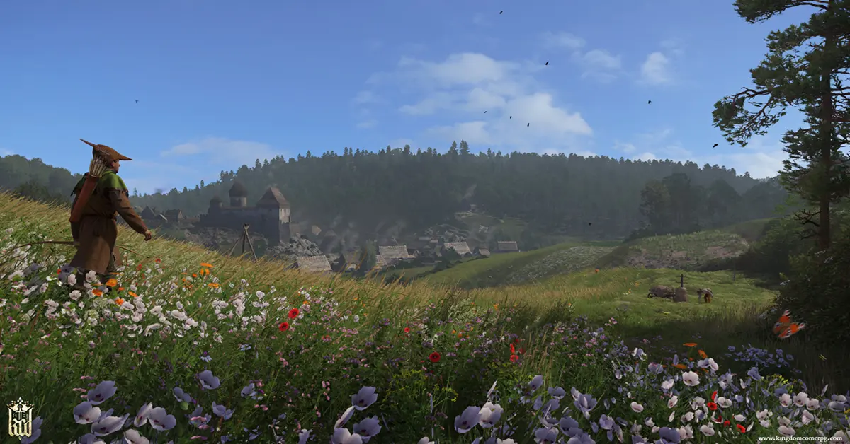 In-game screenshot highlighting the atmospheric open-world environment of a discounted triple-A PC game.