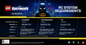 LEGO Batman Legacy of the Dark Knight Updated PC System Requirements