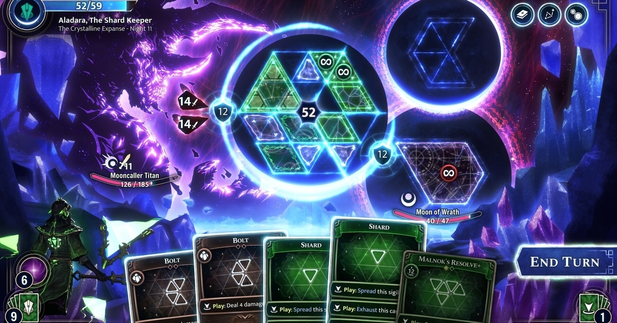 <em>Cast your spells on the grid and trigger synergies for powerful bonus effects.</em>