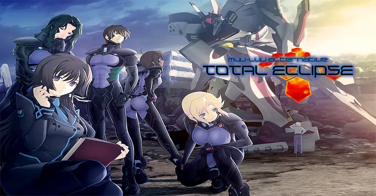Muv-Luv Alternative Total Eclipse Remastered TSF combat scene.