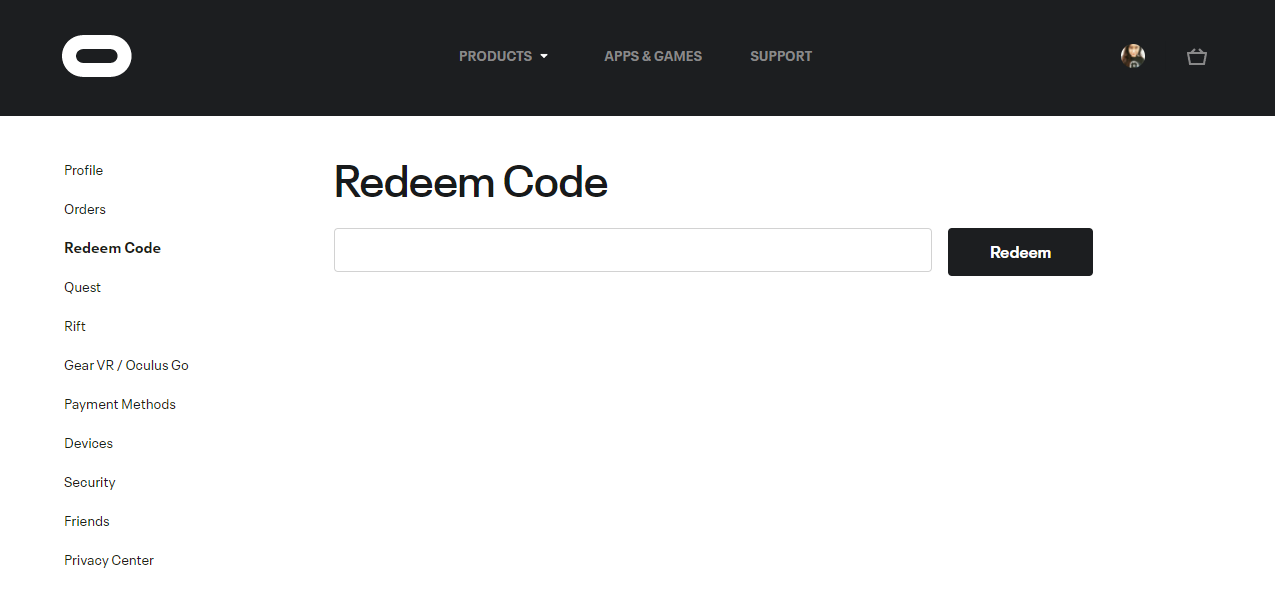 How to Redeem a Promo Code for Oculus