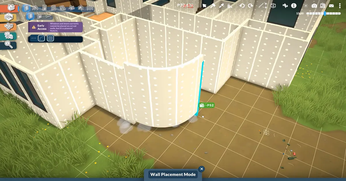 Paralives gridless house building tools in action