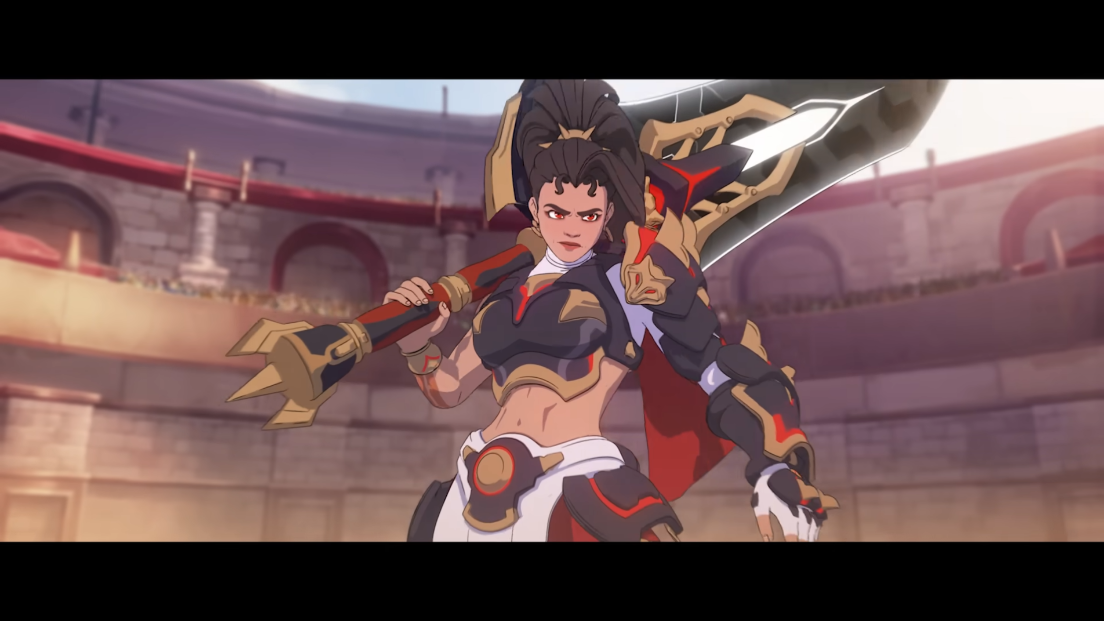 Vendetta facing camera