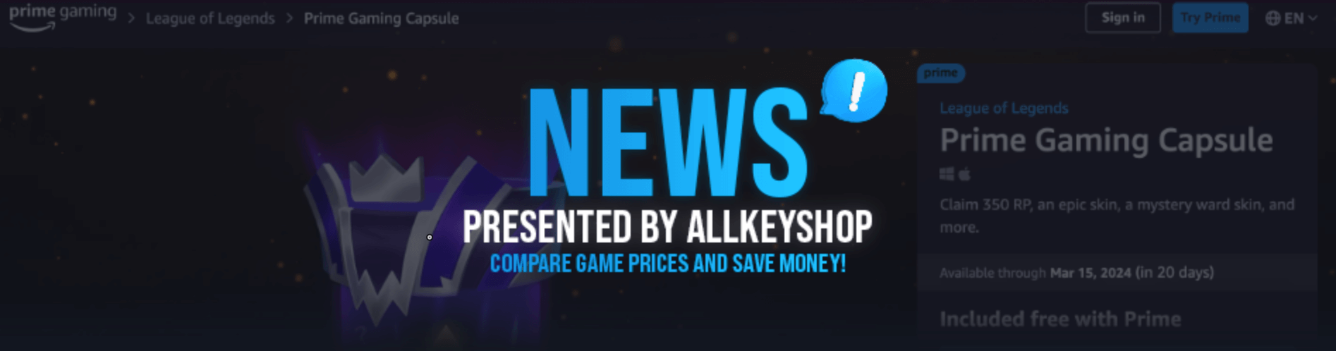 News Presented by Allkeyshop