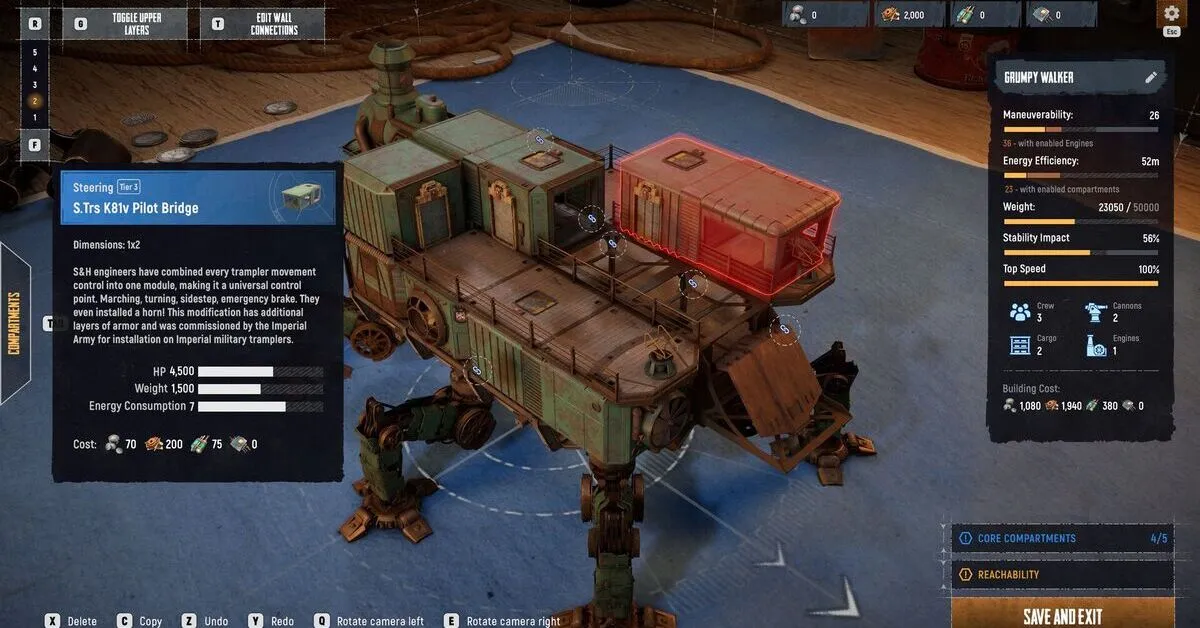 <em>Players must gather resources during extraction runs to upgrade their Trampler's armor and weaponry.</em>
