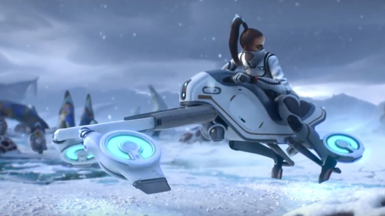 subnautica below zero snowfox hoverbike