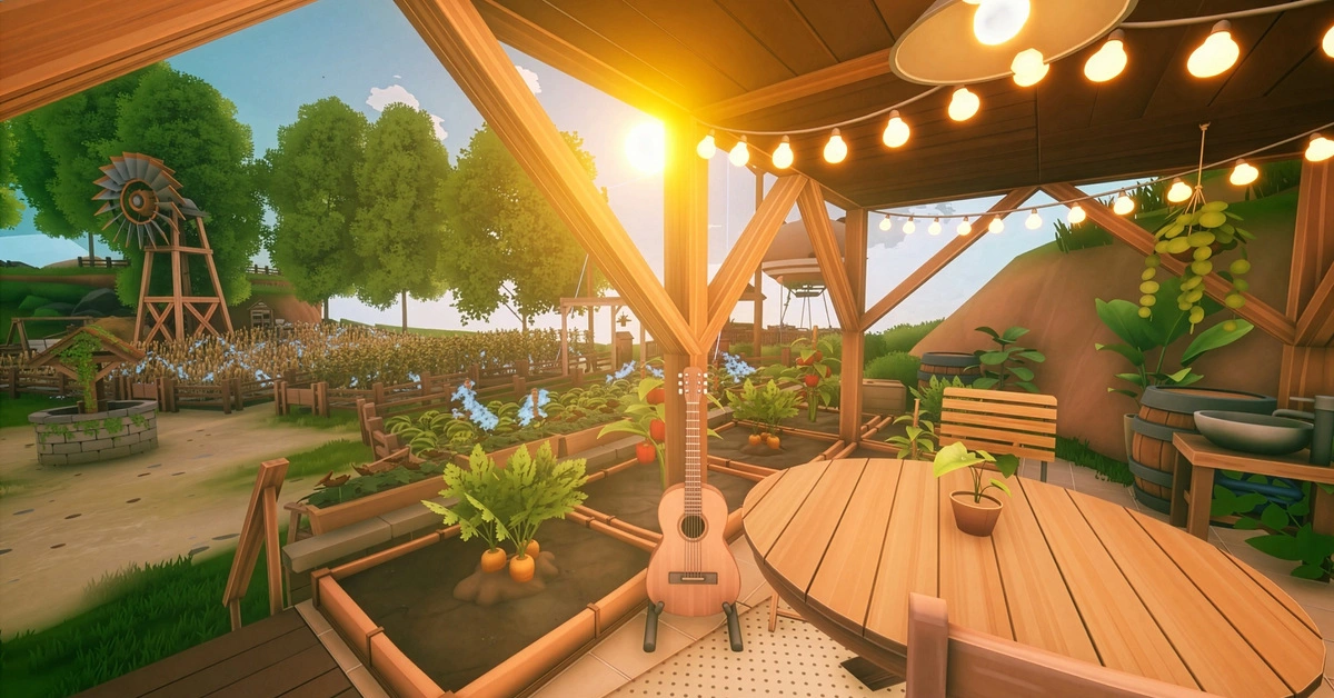 <em>Automating your crop production using solar and wind energy frees up time to explore neighboring islands.</em>