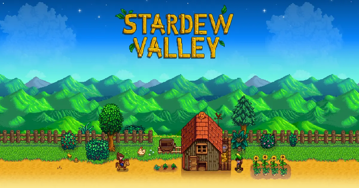 Stardew Valley relaxing farm view