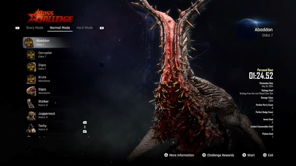 Stellar Blade Boss Challenge Mode