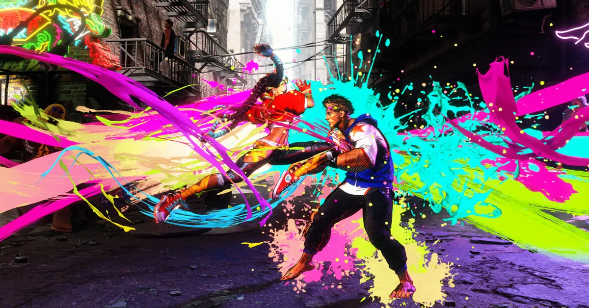 Street Fighter 6 gameplay showing a Drive Impact counter against an opponent