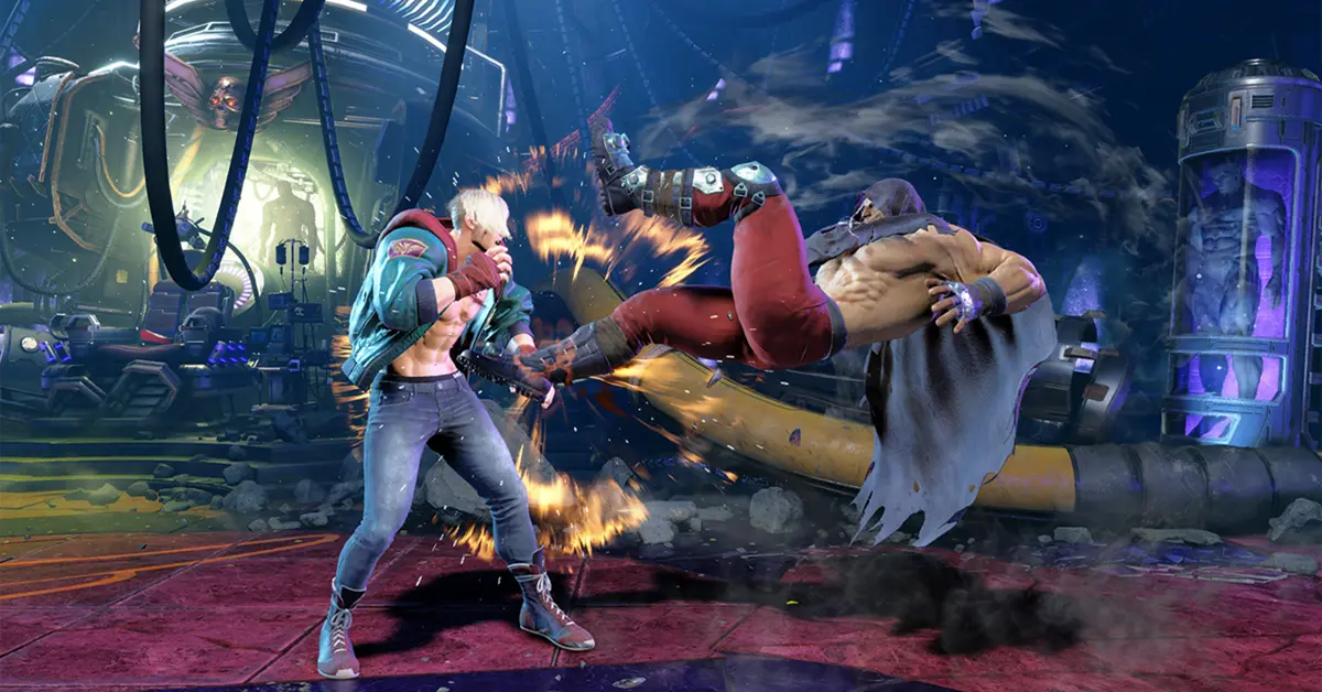 M. Bison and Terry Bogard clashing in the RE Engine for Street Fighter 6 Year 2