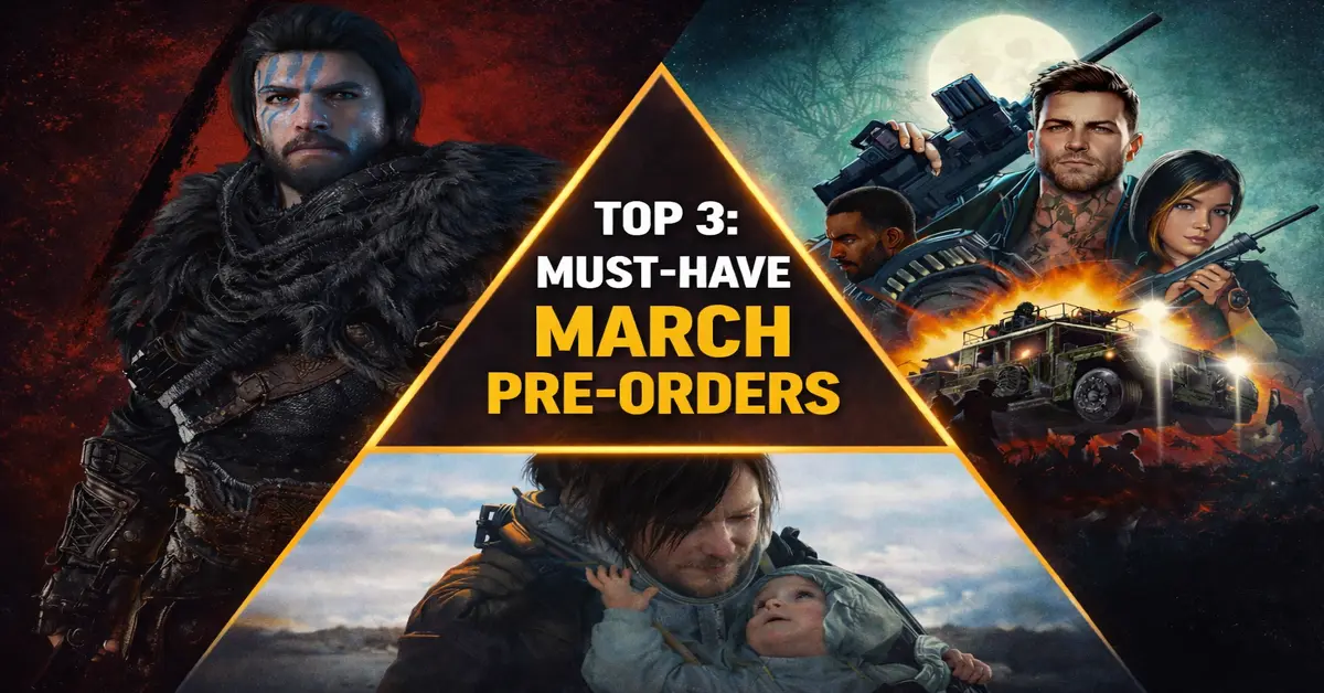 Top 3 March Pre-orders Top 3 March Pre-orders