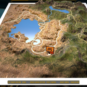 Truck Mechanic Dangerous Paths - 3D Terrain Map