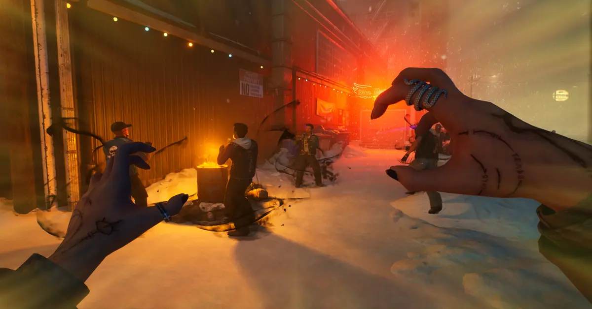 Vampire: The Masquerade – Bloodlines 2 Seattle street combat interface