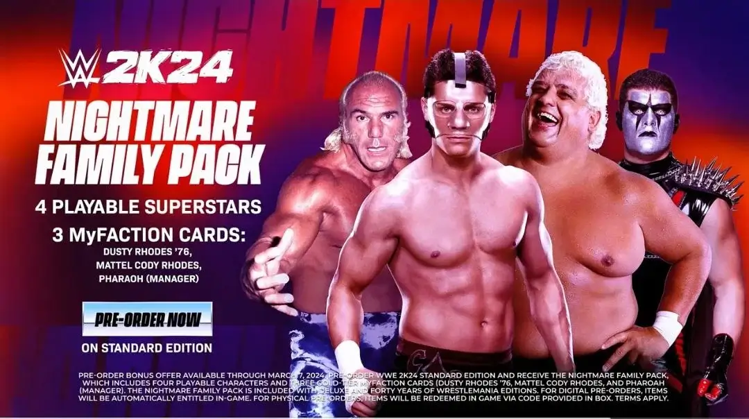 WWE 2k24 Preorder Bonus