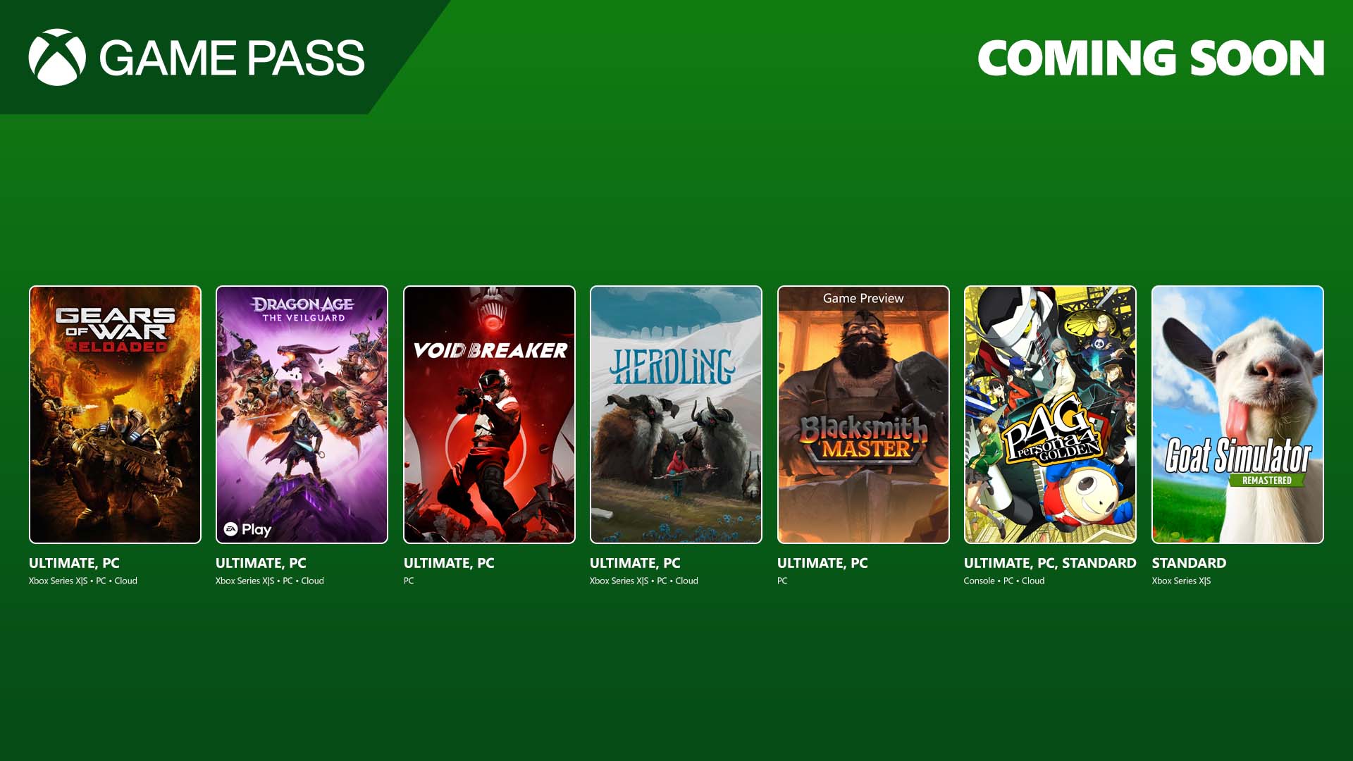 Xbox Game Pass August 2025