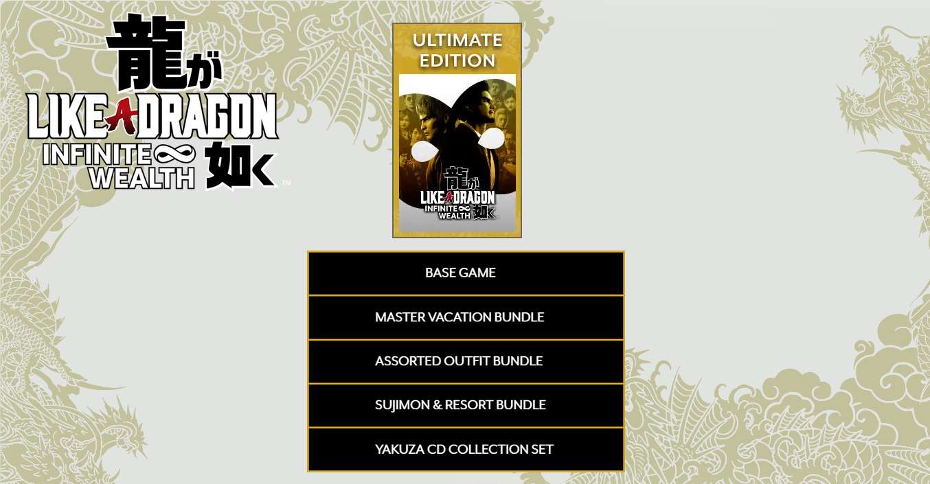 Yakuza Like a Dragon: Infinite Wealth Ultimate Edition