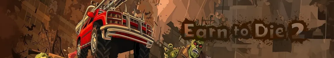 A 2D DRIVING GAME WHERE YOU RUN OVER ZOMBIES: EARN TO DIE 2