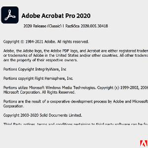 Adobe Acrobat Pro 2020 - Copyright