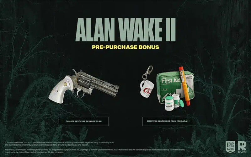 alan wake 2 pre-order bonus