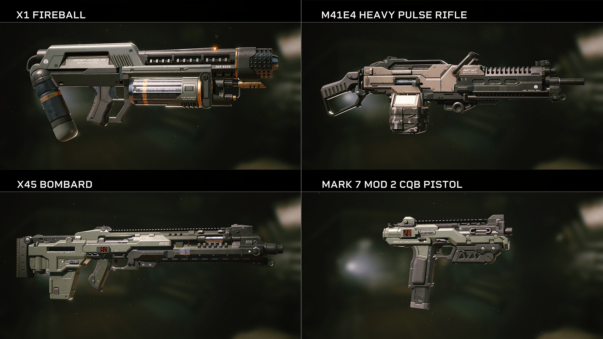 aliens fireteam elite weapons