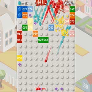 shoot the ball and destroy the brick