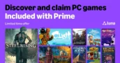 Amazon Prime Free PC Games for August 2026
