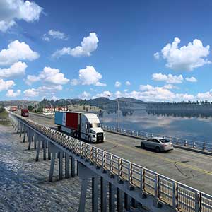 American Truck Simulator – Montana - Passing Through Bridge